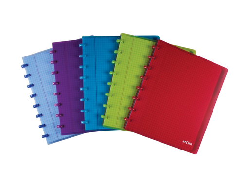 [TIM-41367] Schrift Atoma PP A5 maxi geruit 120blz met tabs transparant assorti