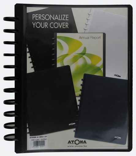[TIM-4140010] Personaliseerbaar showalbum Atoma PP A4 100 tassen assorti