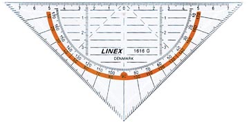 [TIM-414085] Geodriehoek Linex 1616G 16cm
