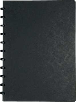 [TIM-42023] Meetingbook Atoma Lyon karton A4 geruit 126blz met liniaal zwart