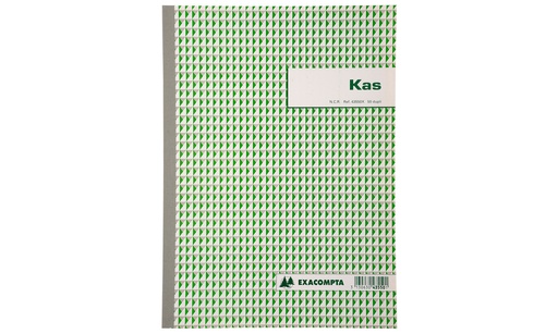 [TIM-43550X] Kasboek Exacompta karton 29,7x21cm 50blad dupli nederlandstalig