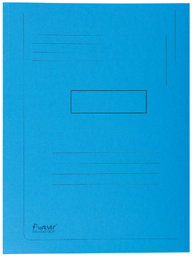 [TIM-445006E] Map 2-kleppen Exacompta Forever karton A4 280g blauw