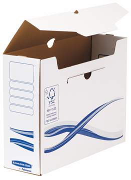 [TIM-4460202] Archiefdoos Fellowes Bankers Box Basic 342x255mm rug 100mm