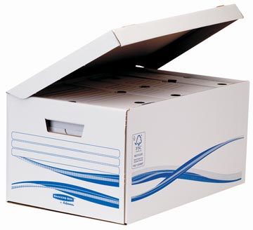 [TIM-4460504] Archiefcontainer Fellowes Bankers Box Flip Top Maxi 26x52,6x35cm inclusief 6 archiefdozen