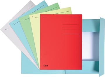 [TIM-44800E] Map 3-kleppen Exacompta Forever karton A4 280g assorti (10)