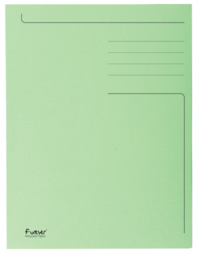 [TIM-448013E] Map 3-kleppen Exacompta Forever karton A4 280g lichtgroen (50)