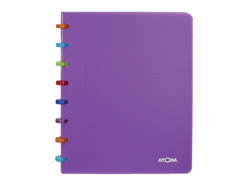 [TIM-4536106] Schrift Atoma Tutti Frutti PP A5 commercieel geruit 144blz transparant paars