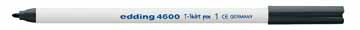 [TIM-4600Z] Textielmarker Edding 4600 ronde punt 1mm zwart