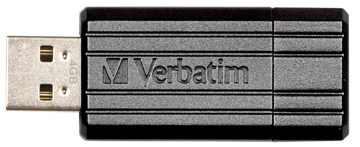 [ITA-49063] USB-stick Verbatim PinStripe 2.0 16GB zwart