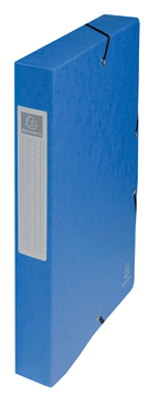 [TIM-50402E] Elastobox Exacompta karton A4 rug 40mm blauw