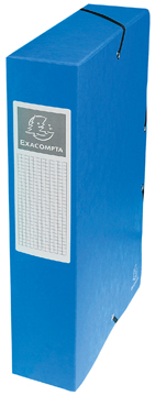 [TIM-50602E] Elastobox Exacompta karton A4 rug 60mm blauw