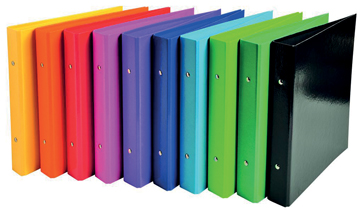 [TIM-51029E] Ringmap Exacompta Iderama karton A5 2 O-ringen 25mm rug 35mm assorti