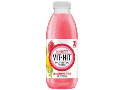 [TIM-51572] Vitaminedrank Vit Hit Immunitea Dragon Fruit 50cl PET (12)