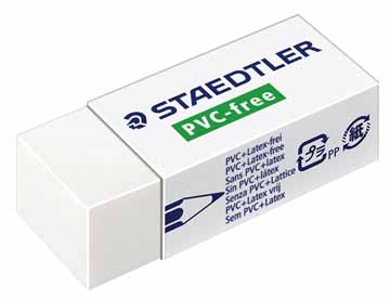 [TIM-525B30] Gum Staedtler 525B PVC-vrij klein wit