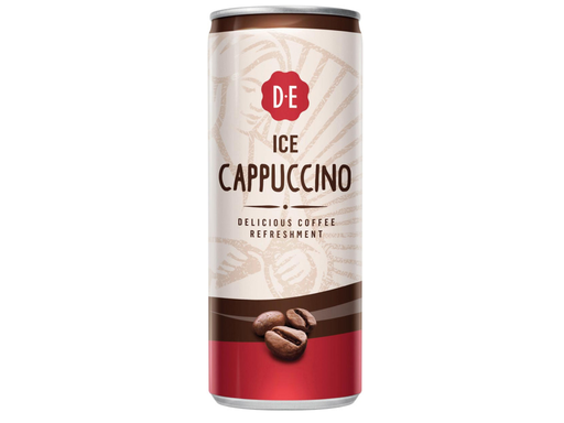 [TIM-52847] Ijskoffie Douwe Egberts Cappuccino blik 25cl (12)