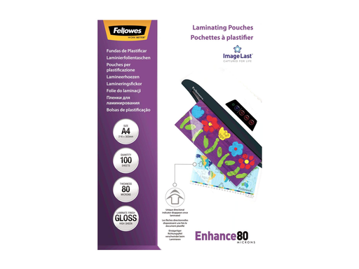 [TIM-5306114] Lamineerhoes Fellowes ImageLast Enhance A4 2x80µ (100) (CRC53061)