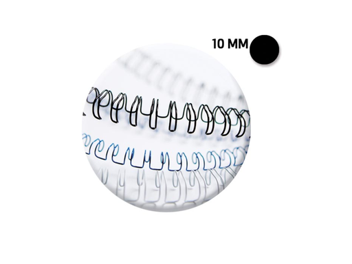 [TIM-53265] Bindrug Fellowes metaal 10mm zwart (100)