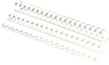 [TIM-5345805] Bindrug Fellowes plastic 10mm wit (100)
