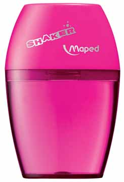 [TIM-534753] Potloodslijper met opvangbakje Maped shaker 1-gaats assorti