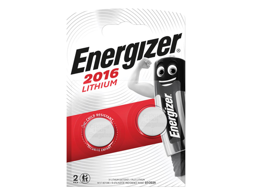 [TIM-5352483] Knoopcelbatterij Energizer Lithium CR2016 3V (2)