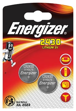 [TIM-5353799] Knoopcelbatterij Energizer Lithium CR2430 3V (2)