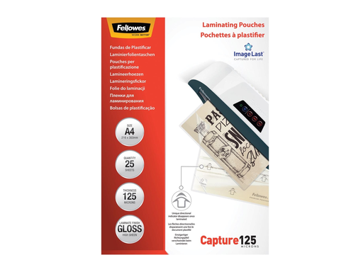 [TIM-53963] Lamineerhoes Fellowes ImageLast Capture A4 2x125µ (25)