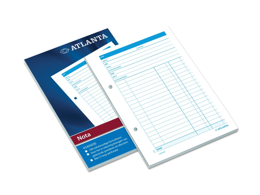 [TIM-5405031] Bezoek- en telefoonnotities Atlanta nederlandstalig 14,8x21cm A5 100bl