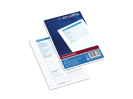 [TIM-5406031] Gespreksnotities Atlanta nederlandstalig 10,5x14,8 A6 100bl