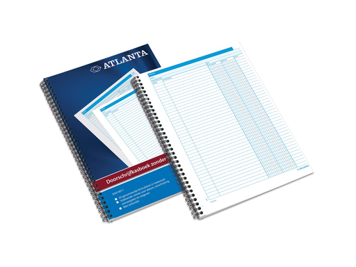 [TIM-5414011] Kasboek Atlanta A4 2-voud 2 kolommen nederlands