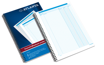 [TIM-5414012] Kasboek Atlanta BTW A4 2-voud 4 kolommen BTW nederlands