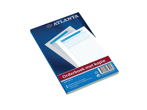 [TIM-5415010] Orderboek Atlanta 21x14,8cm 2-voud gelijnd