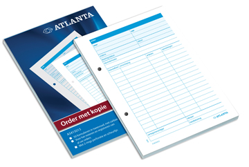 [TIM-5415013] Orderformulier Atlanta nederlandstalig 14,8x21cm A5 2-voud 1vel carbon 50sets