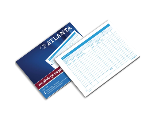 [TIM-5425014] Werkbrief Atlanta dag nederlandstalig 14,8x21cm A5 50bl+R[-30]K:RK