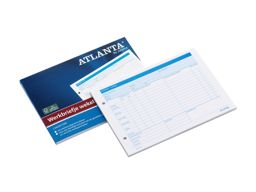 [TIM-5425015] Werkbrief Atlanta week nederlandstalig 14,8x21cm A5 50bl
