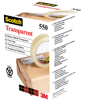 [TIM-5501966] Plakband Scotch 550 19mm x 66m extra sterk voor grote afroller