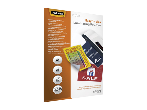 [TIM-5601703] Lamineerhoes Fellowes Admire EasyDisplay A4 2x80µ (25)