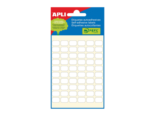 [TIM-580812] Etiketten Apli 8x12mm wit (360)