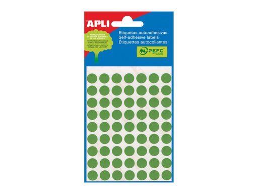 [TIM-581187] Etiketten Apli Ø 8mm groen (288)