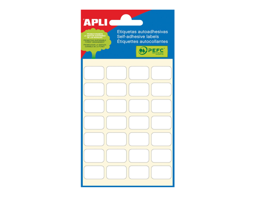 [TIM-581218] Etiketten Apli 12x18mm wit (168)