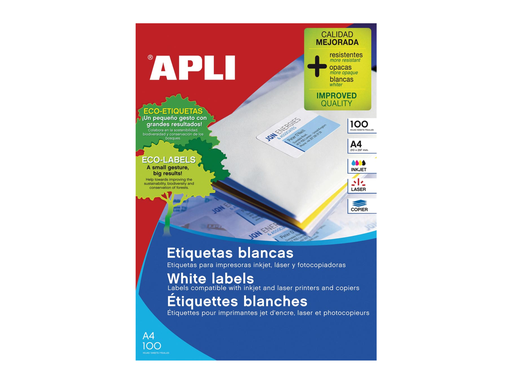 [TIM-581263] Etiketten Apli 24 etik/bl 64,6x33,8mm (100)