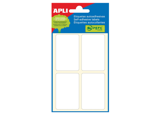 [TIM-583453] Etiketten Apli 34x53mm wit (24)