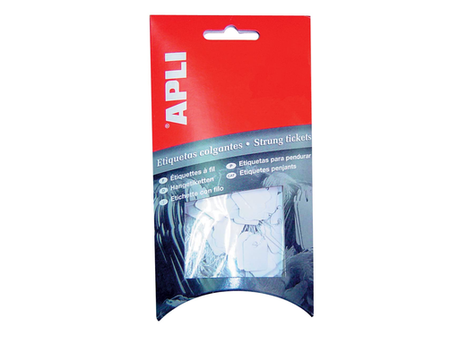 [TIM-587011] Draadetiketten Apli 22x35mm wit (200)