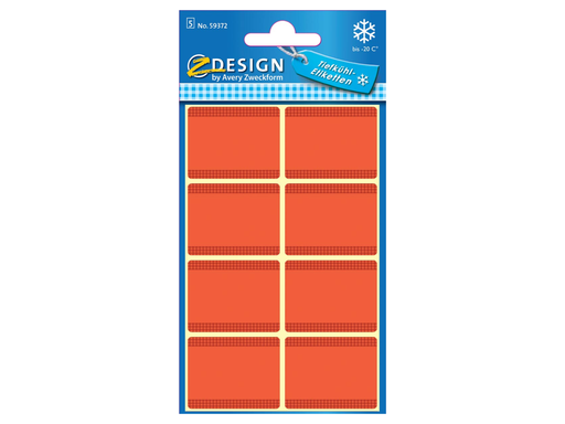 [TIM-59372] Etiketten Avery Z-design Home 36x28mm voor diepvries rood (40)
