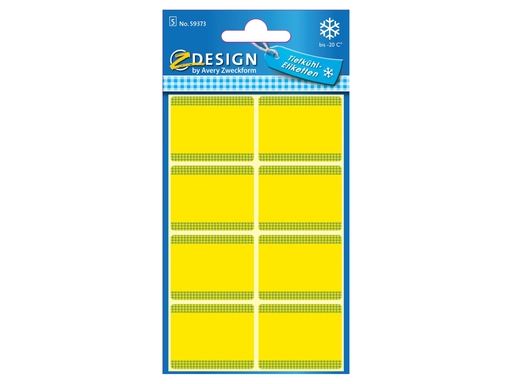 [TIM-59373] Etiketten Avery Z-design Home 36x28mm voor diepvries geel (40)