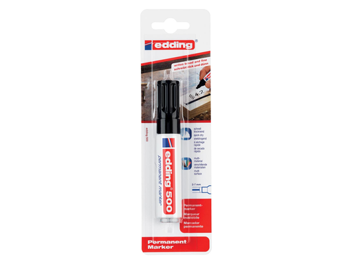 [TIM-6018001] Permanent marker Edding 500 beitelpunt 2-7mm zwart blister