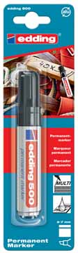 [TIM-6018001] Permanent marker Edding 500 beitelpunt 2-7mm zwart blister