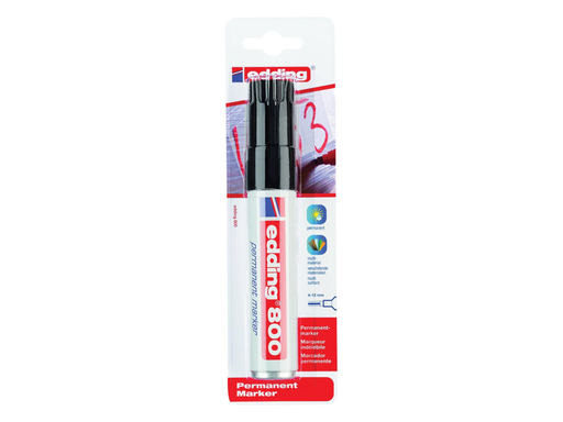 [TIM-6022001] Permanent marker Edding 800 beitelpunt 4-12mm zwart