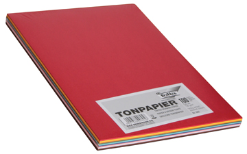 [TIM-605A] Tekenpapier blok Folia A4 120gr assorti 100vel