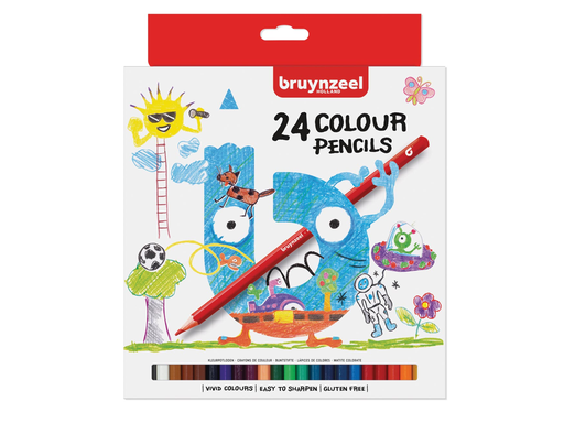 [TIM-6112003] Kleurpotlood Bruynzeel Kids assorti (24)