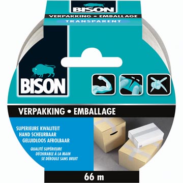 [TIM-6311843] Verpakkingstape Bison 50mmx66m transparant
